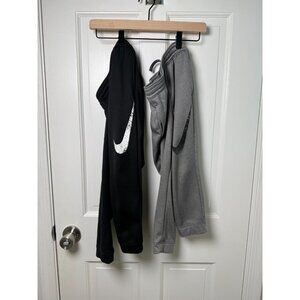 Nike Dri-Fit Boys Joggers Lot of 2 - One Gray, One Back - Size 6 M 5-6 YRS